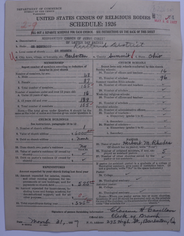 Scan of Reorganized Church of Jesus Christ of Latter Day Saints: 74