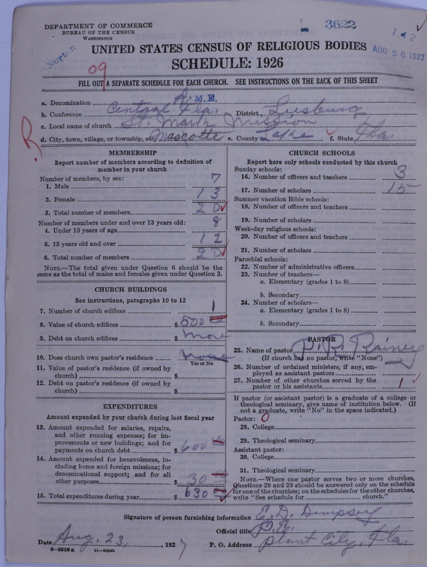 Scan of African Methodist Episcopal Church: 3622