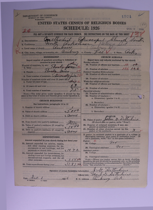 Scan of Methodist Episcopal Church, South: 1974