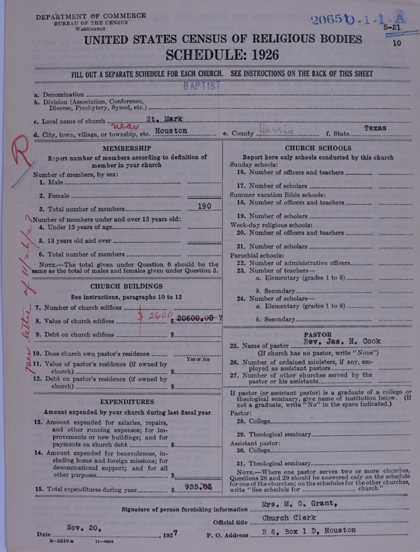 Scan of Negro Baptists: 20651
