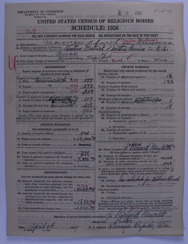 Scan of Moravian Church in America: 66