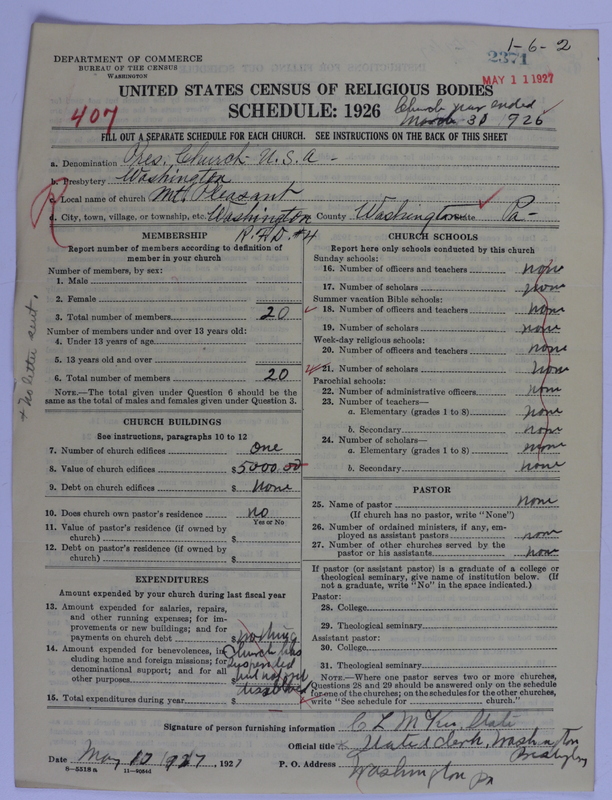 Scan of Presbyterian Church in the United States of America: 2371