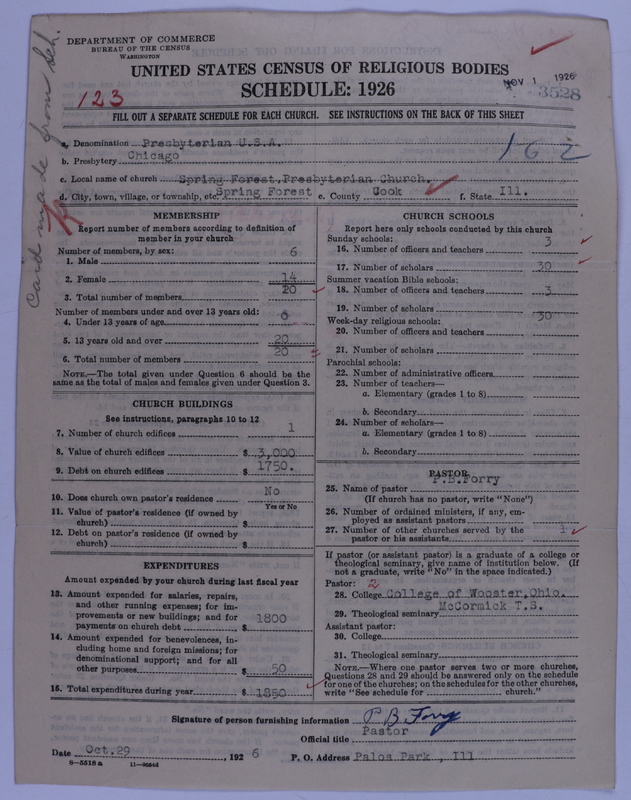 Scan of Presbyterian Church in the United States of America: 3528