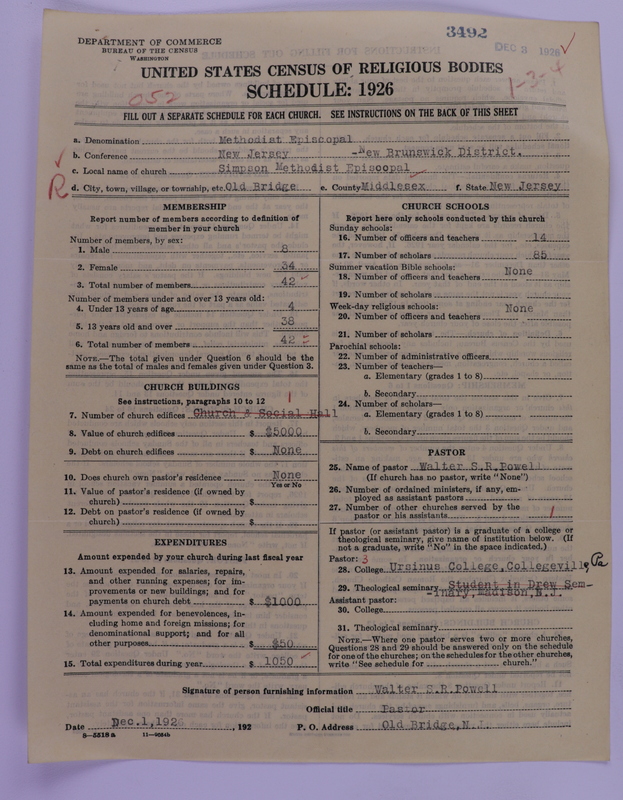 Scan of Methodist Episcopal Church: 3492