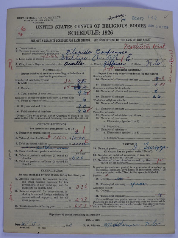 Scan of African Methodist Episcopal Church: 3587