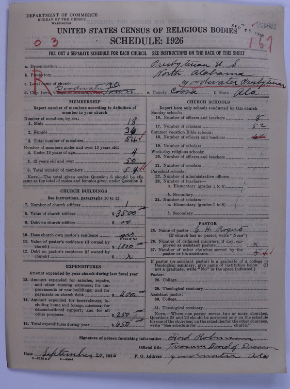 Scan of Presbyterian Church in the United States: 2362