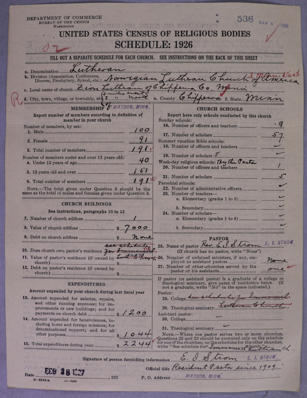 Scan of Norwegian Lutheran Church of America: 538