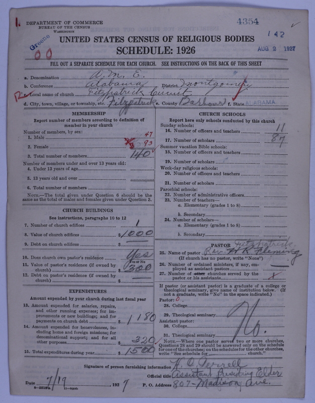 Scan of African Methodist Episcopal Church: 4354