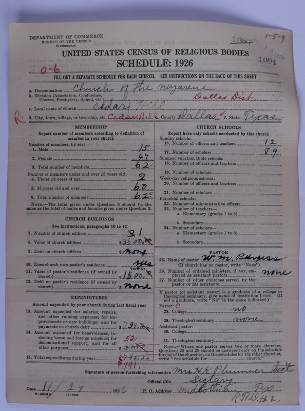 Scan of Church of the Nazarene: 1091