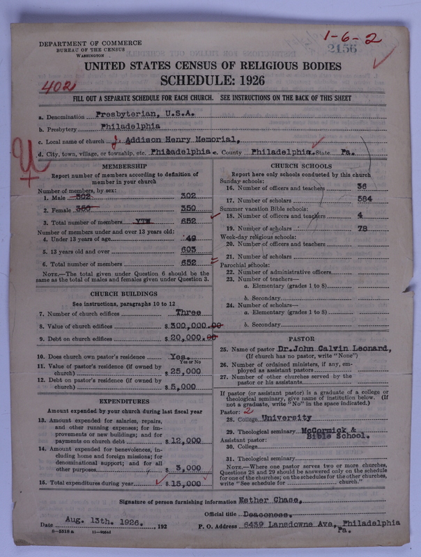 Scan of Presbyterian Church in the United States of America: 2156