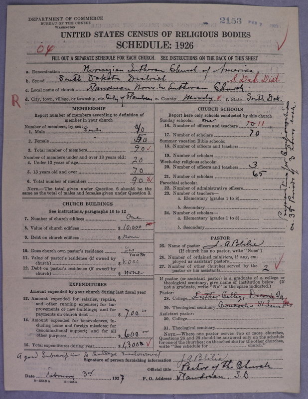 Scan of Norwegian Lutheran Church of America: 2153
