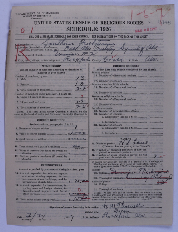 Scan of Presbyterian Church in the United States: 2366