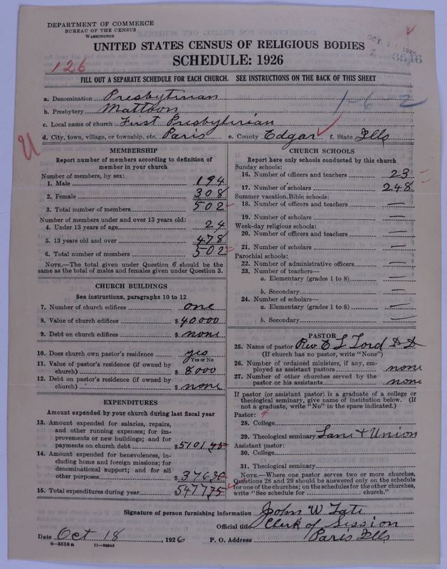Scan of Presbyterian Church in the United States of America: 3546