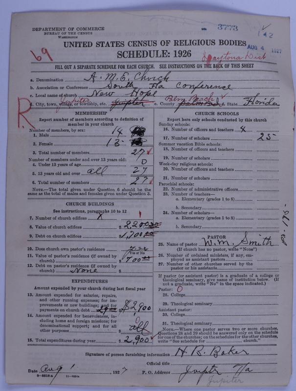 Scan of African Methodist Episcopal Church: 3773