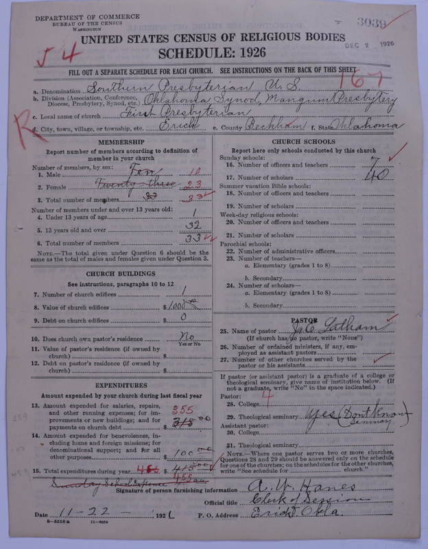Scan of Presbyterian Church in the United States: 3039