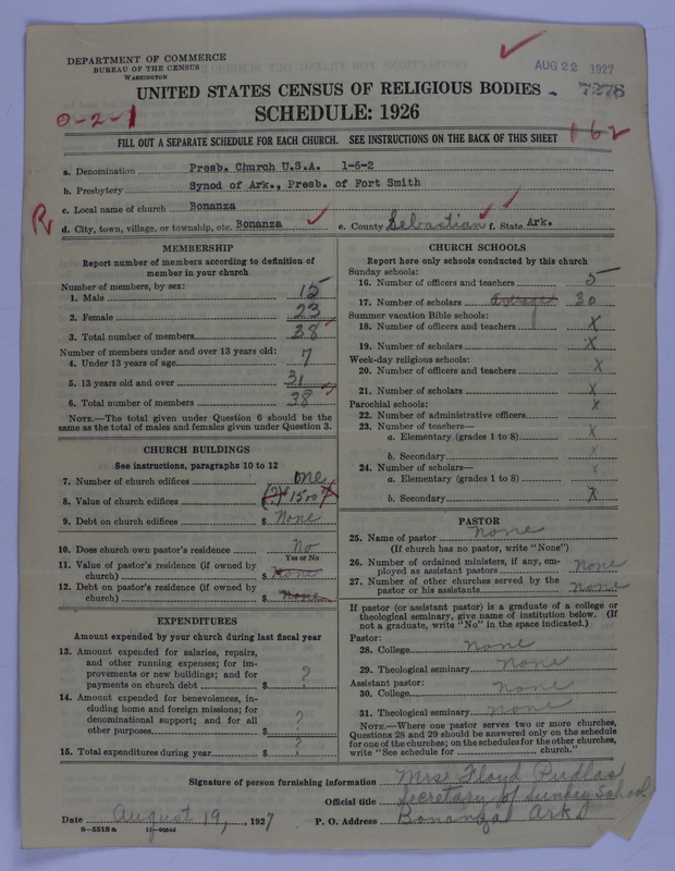 Scan of Presbyterian Church in the United States of America: 7278