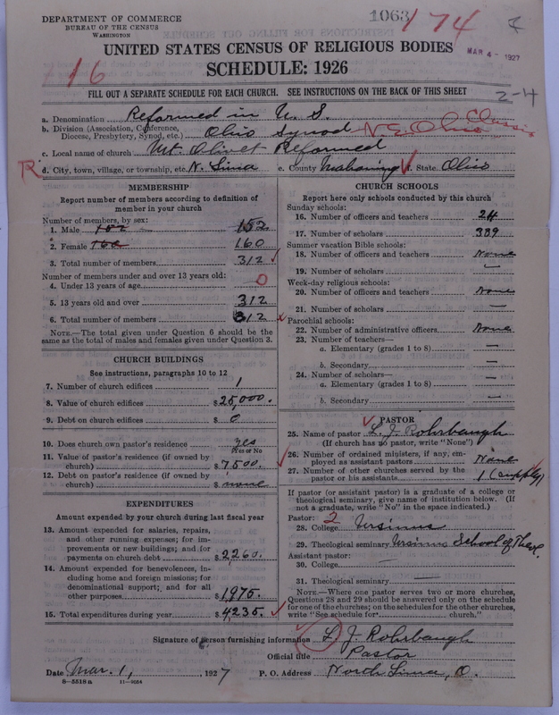 Scan of Reformed Church in the United States: 1063