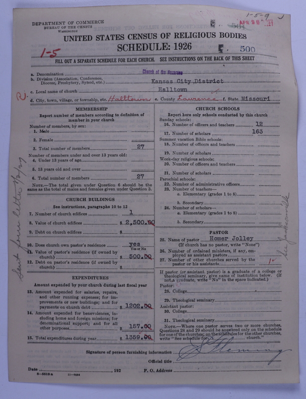 Scan of Church of the Nazarene: 500