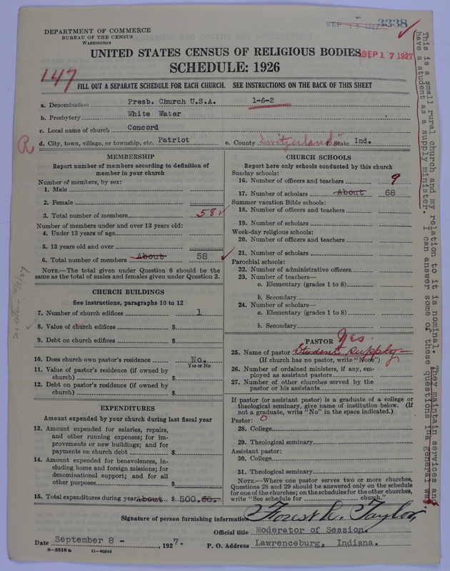 Scan of Presbyterian Church in the United States of America: 3338