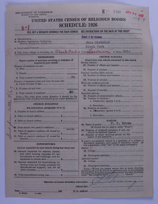 Scan of Church of the Nazarene: 158
