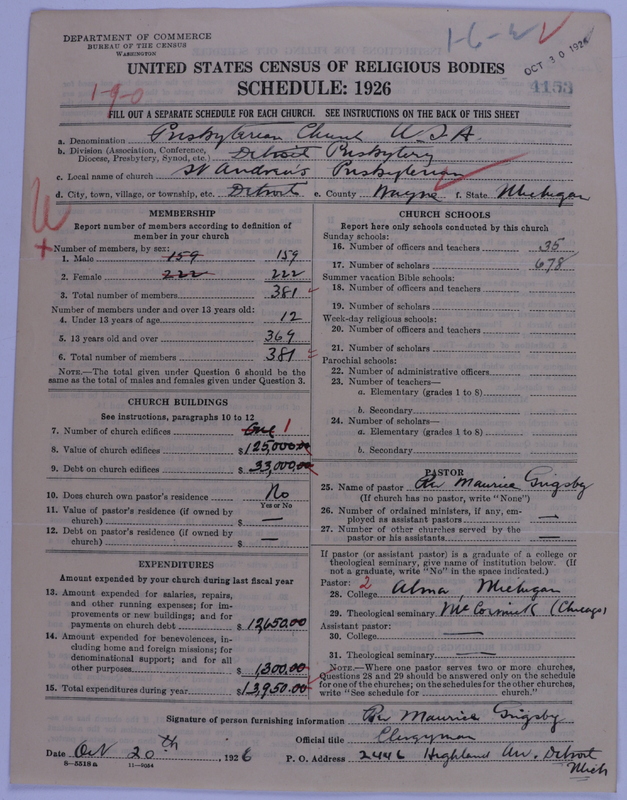 Scan of Presbyterian Church in the United States of America: 4153