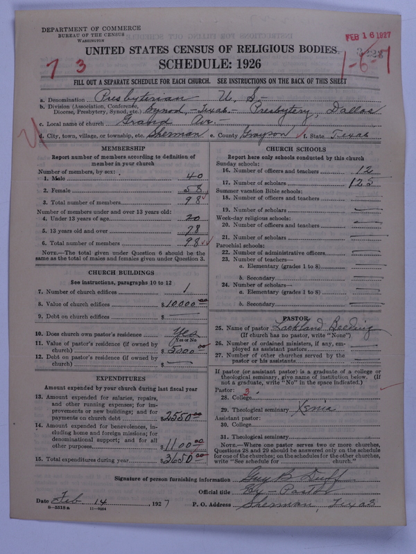 Scan of Presbyterian Church in the United States: 3223