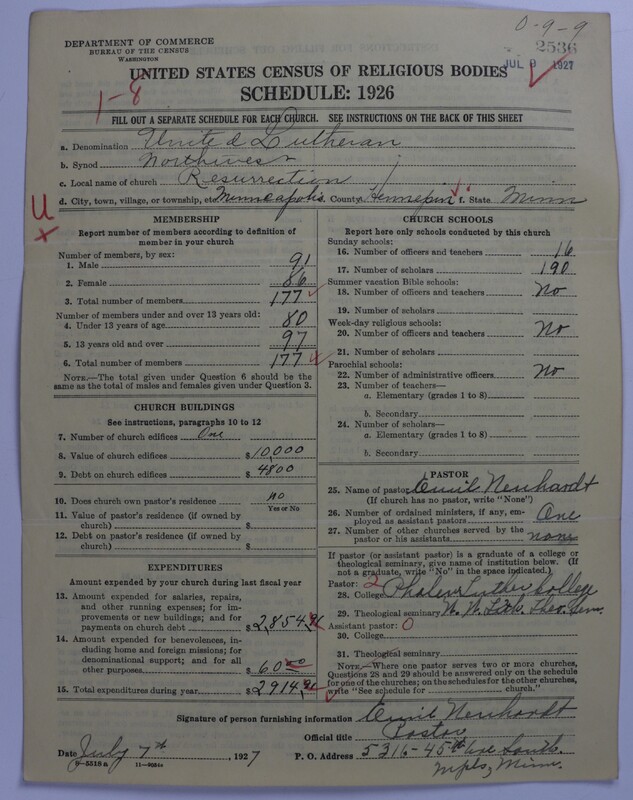 Scan of United Lutheran Church in America: 2536