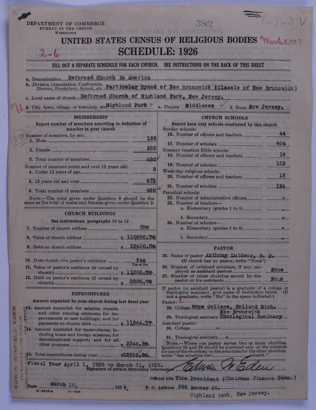 Scan of Reformed Church in America: 382
