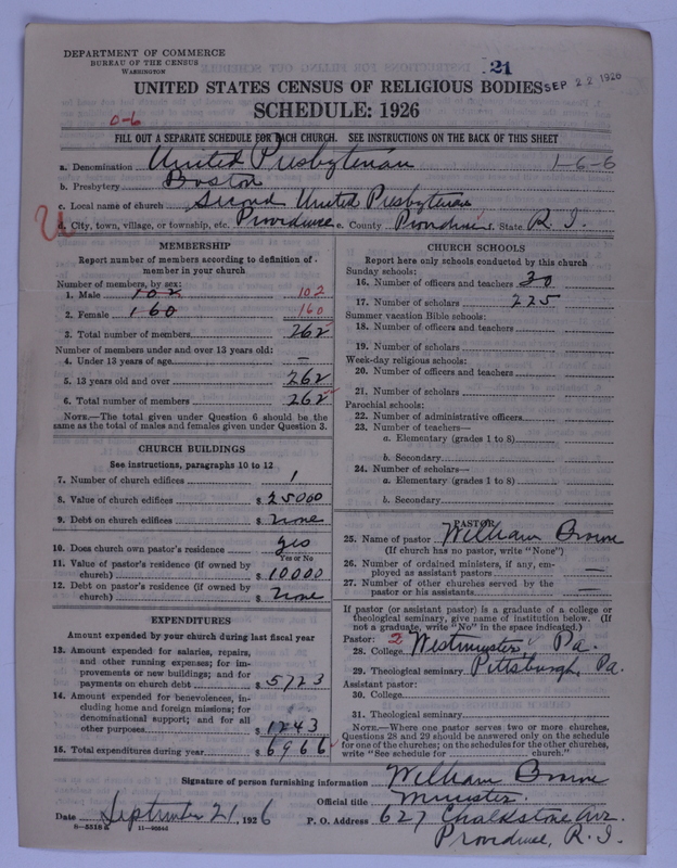 Scan of United Presbyterian Church of North America: 21