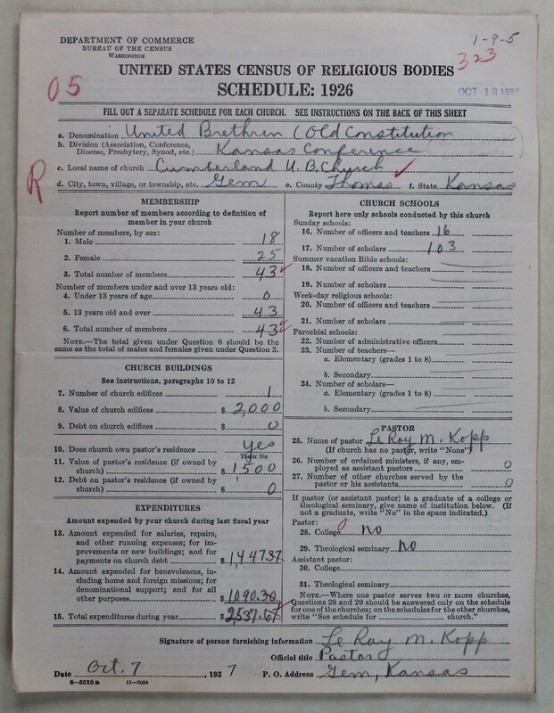 Scan of Church of the United Brethren in Christ (Old Constitution): 323