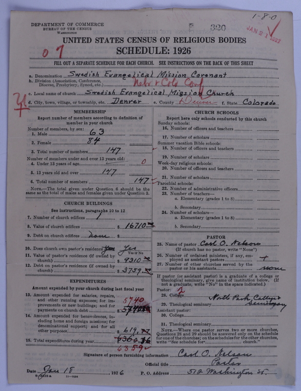 Scan of Swedish Evangelical Mission Covenant of America: 320