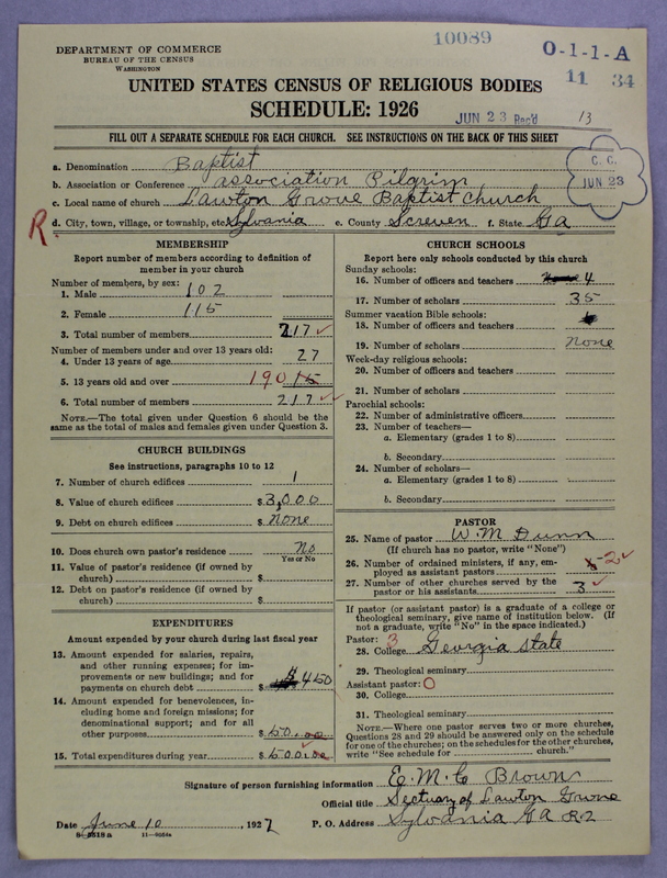 Scan of Negro Baptists: 10089
