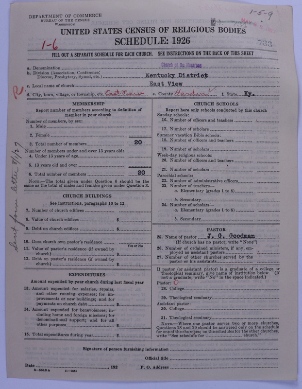 Scan of Church of the Nazarene: 733