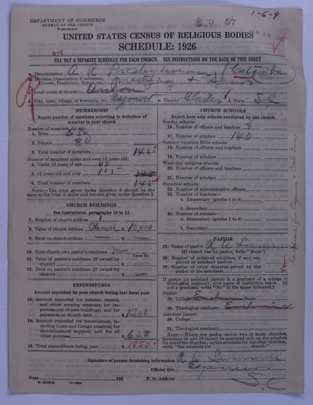 Scan of Associate Reformed Presbyterian Church: 57