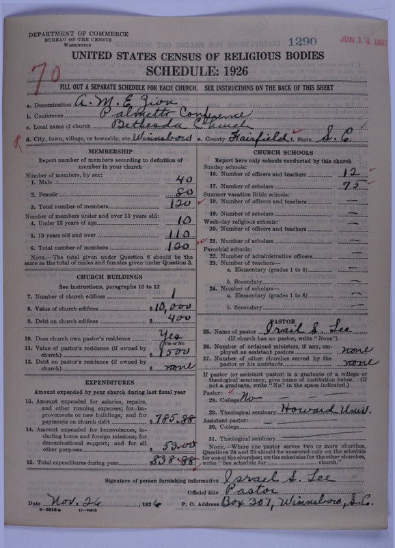 Scan of African Methodist Episcopal Zion Church: 1290