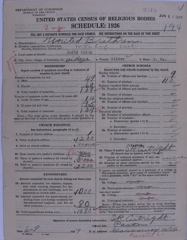 Scan of Church of the United Brethren in Christ: 2519