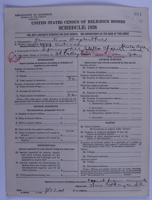 Scan of Colored Primitive Baptists: 211