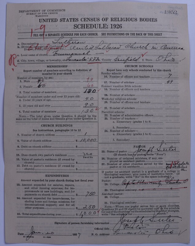Scan of United Lutheran Church in America: 1952