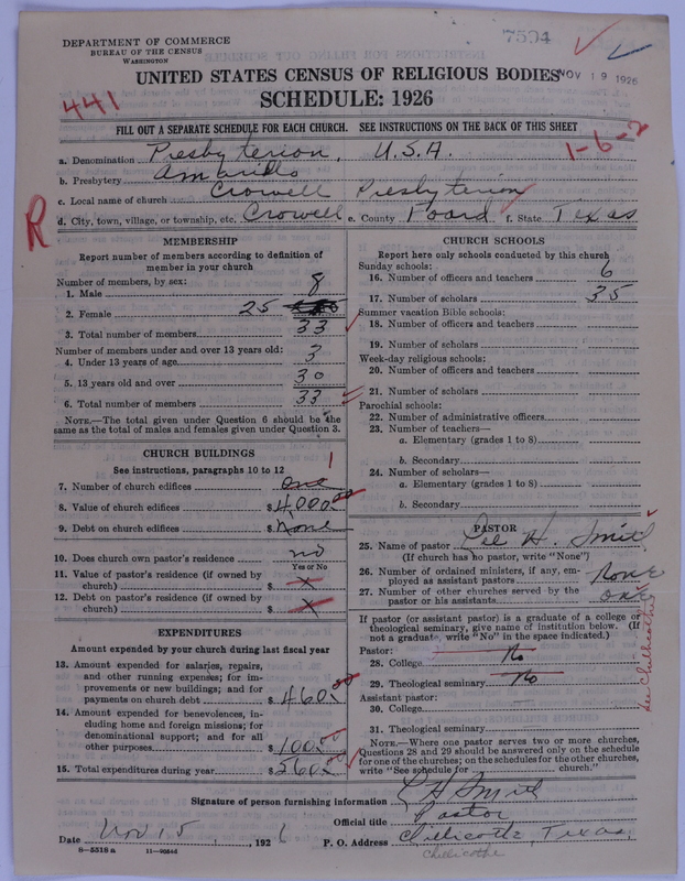 Scan of Presbyterian Church in the United States of America: 7594