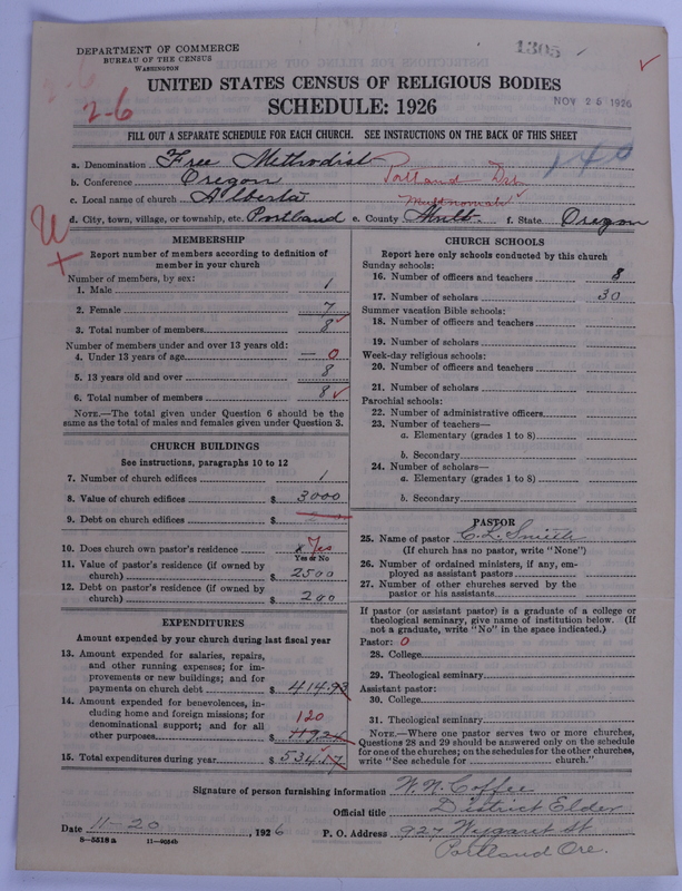 Scan of Free Methodist Church of North America: 1305