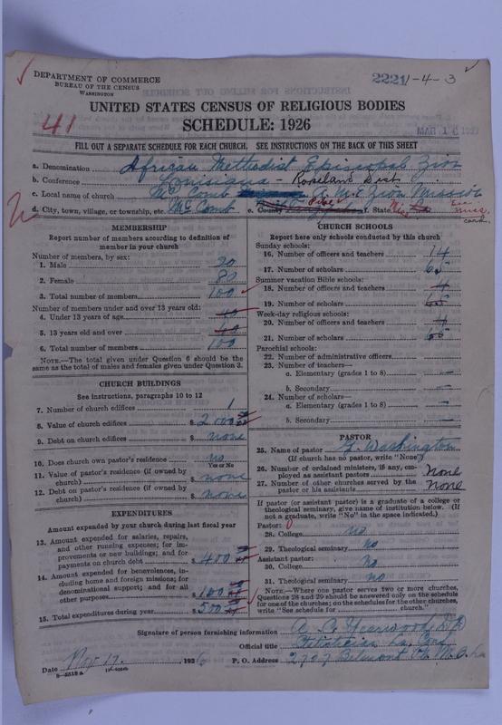 Scan of African Methodist Episcopal Zion Church: 2221
