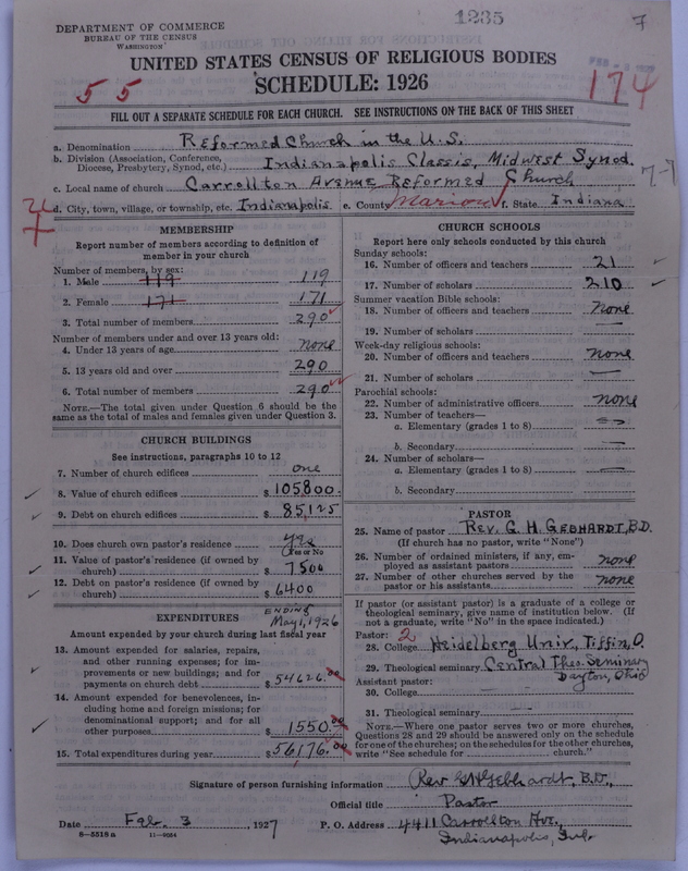 Scan of Reformed Church in the United States: 1235