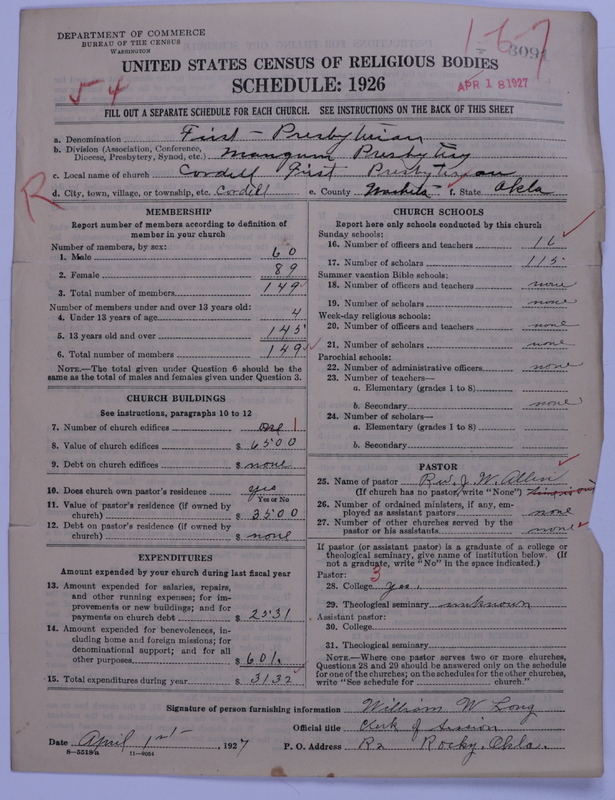 Scan of Presbyterian Church in the United States: 3091