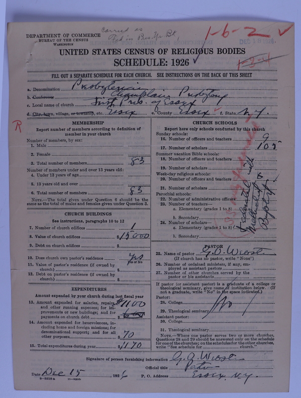 Scan of Federated Churches: