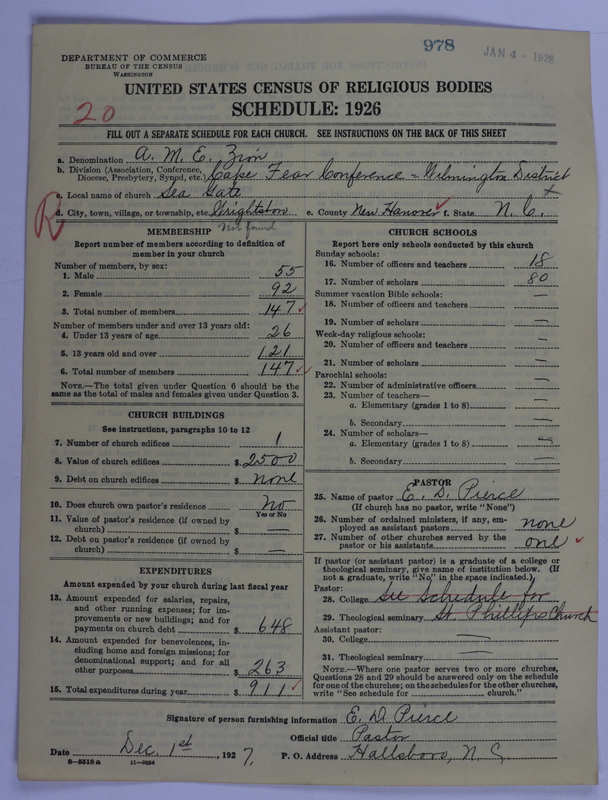 Scan of African Methodist Episcopal Zion Church: 978