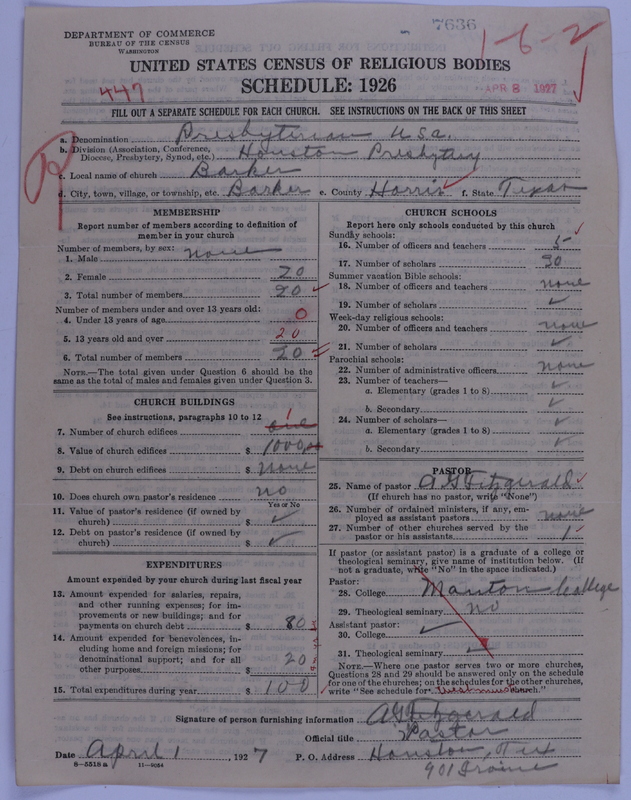 Scan of Presbyterian Church in the United States of America: 7636