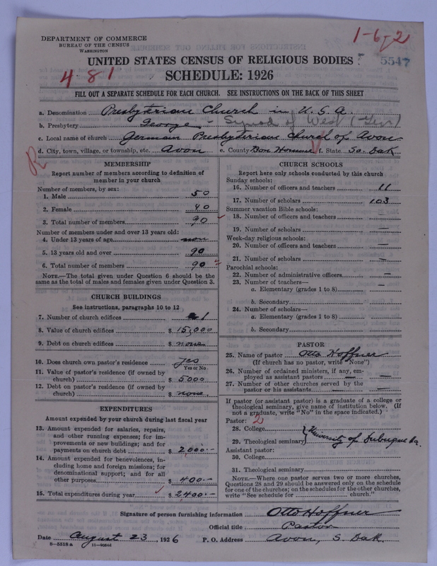 Scan of Presbyterian Church in the United States of America: 5547