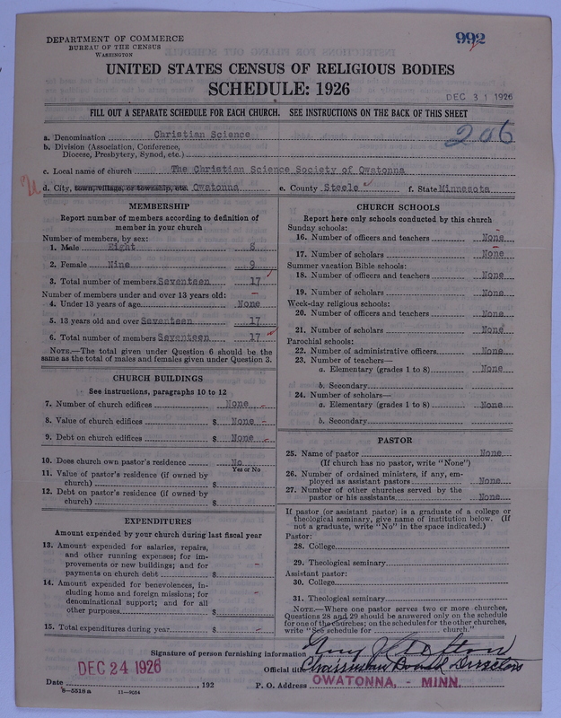 Scan of Church of Christ, Scientist: 992