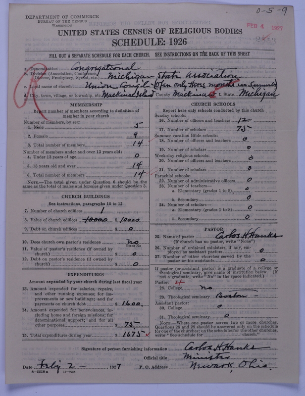 Scan of Congregational Churches: 2553