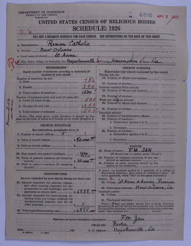 Scan of Roman Catholic Church: 4205